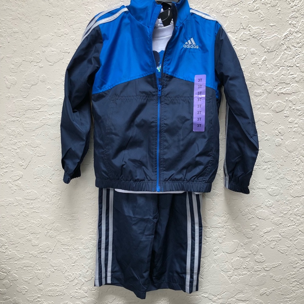 Three piece adidas track suit